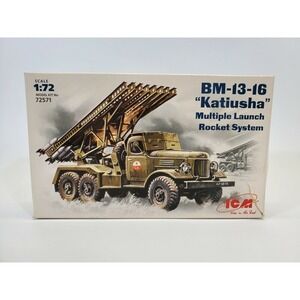 ICM BM‑13‑16 Katiusha Multiple Launch Rocket System 1/72 Scale Model Kit New